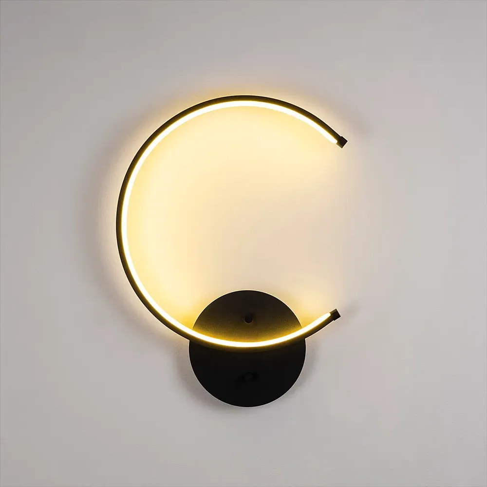 Moon Wall Light - Black, Metal product