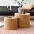 Moosic Oval Nesting Coffee Tables - Matt Wild Oak