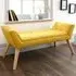 Mopeth Hallway Seating Bench - Yellow, Fabric