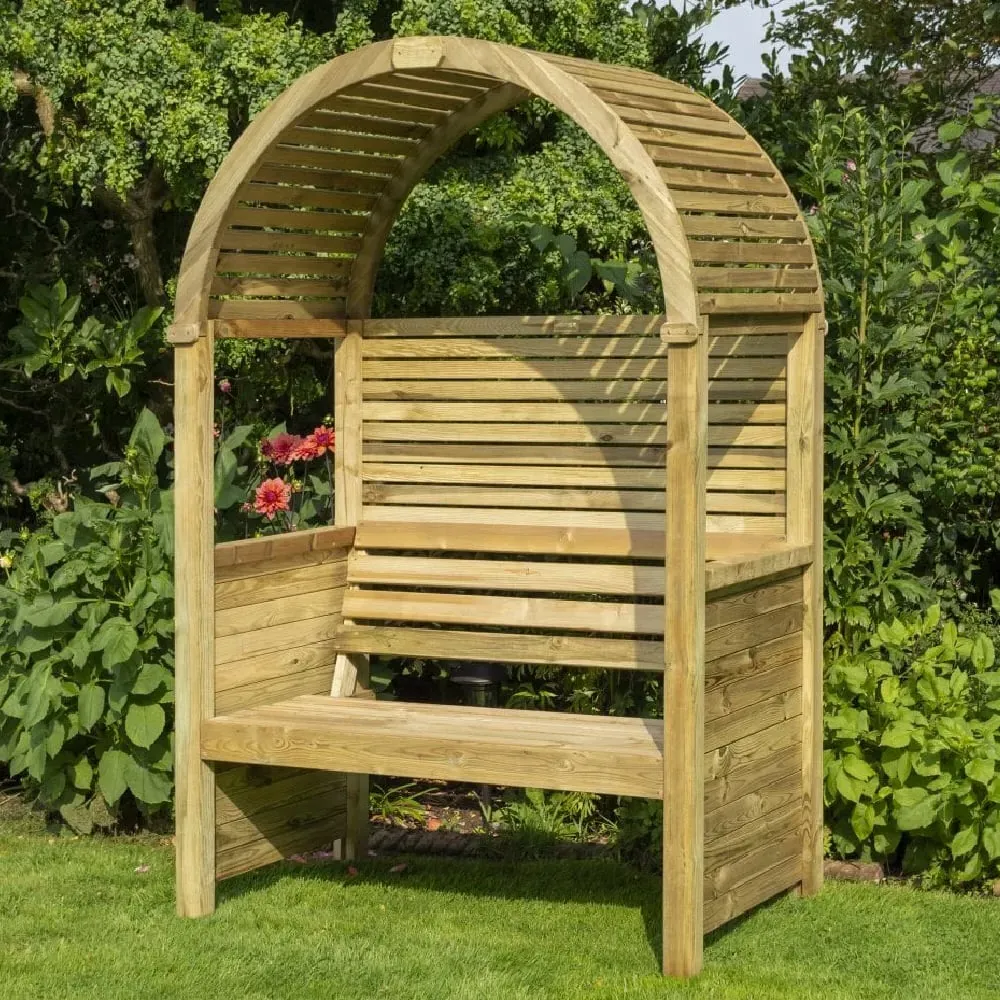 Morecambe Garden Arbour - Natural Wood