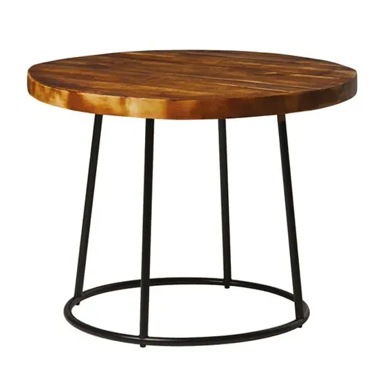 Morkan 60cm Coffee Table - Black, Pine Wood image