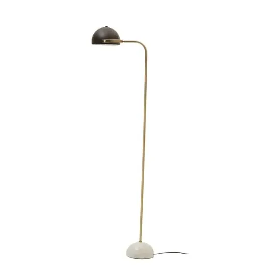 Moroni Floor Lamp - Black, Marble