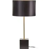 Moroni Table Lamp - Black, Linen