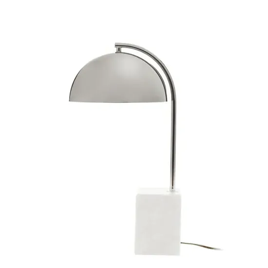 Moroni Table Lamp - Chrome, Marble
