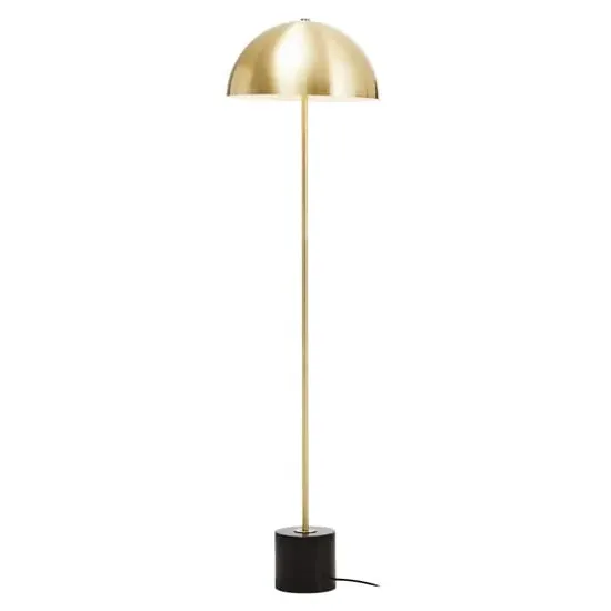 Moroni Table Lamp with Marble Base - Black, Brushed Brass image