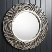 Morrilton Round Wall Mirror - Pewter