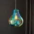 Morrison Blown Glass Pendant Ceiling Light - Petrol Metallic