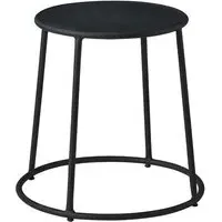 Mortan Low Stool - Black, Metal