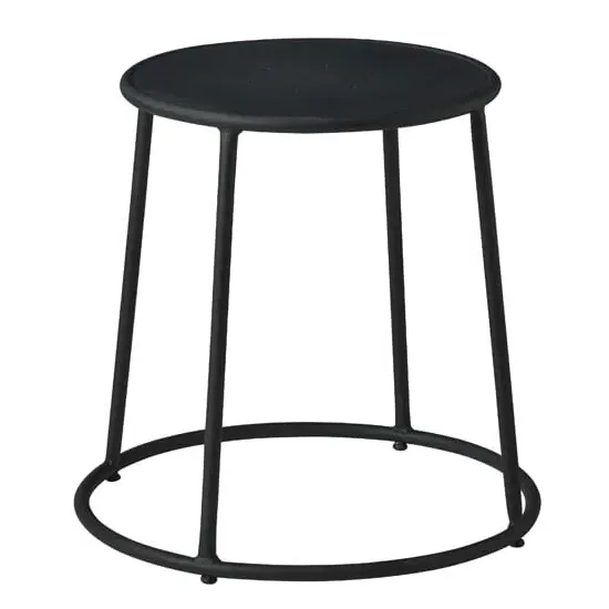 Mortan Low Stool - Black, Metal image