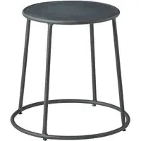 Mortan Low Stool - Raw, Metal