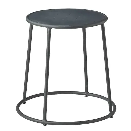 Mortan Low Stool - Raw, Metal