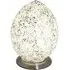 Mosaic Egg Table Lamp - White