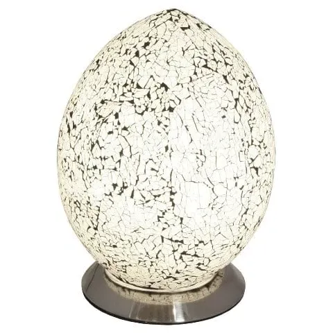 Mosaic Egg Table Lamp - White