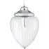 Moscow Ribbed Glass Pendant Light - Chrome
