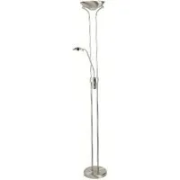 Mother And Child Adjustable LED Floor Lamp - Silver