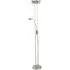 Mother And Child Adjustable LED Floor Lamp - Silver
