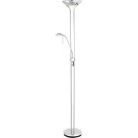Mother and Child Task Floor Lamp - Polished Chrome, Metal