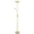 Mother and Child Task Floor Lamp - Satin Brass, Metal