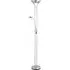 Mother and Child Task Floor Lamp - Satin Chrome, Metal