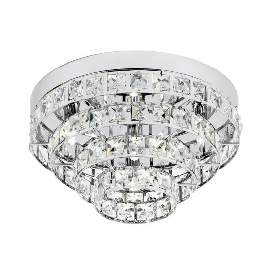 Motown Ceiling Lamp - Chrome, Glass product