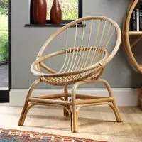 Muenster Round Accent Chair - Natural, Rattan