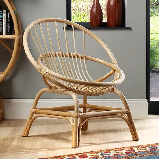 Muenster Round Accent Chair - Natural, Rattan image