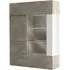 Muller Storage Cabinet with Glass Door - White, MDF