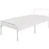 Multan Single Bed Frame - White, Metal