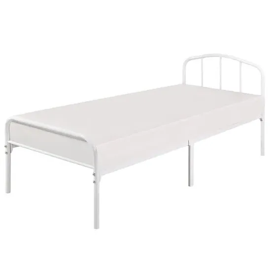 Multan Single Bed Frame - White, Metal