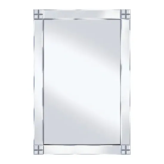 Multi-Square 120x80 Wall Mirror - Silver