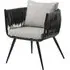 Mulvane 1-Seater Outdoor Sofa - Black, Rattan