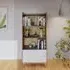 Muncie Bookcase with 2 Drawers - White, Oak