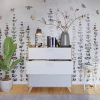 Muncie Chest of 3 Drawers - White, Oak