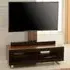 Muncie Small TV Stand with Metal Bracket - Walnut