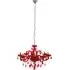 Murato 8 Bulb Crystal Chandelier - Red, Chrome