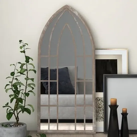 Murcia Large Cheval Mirror - Sand, Iron