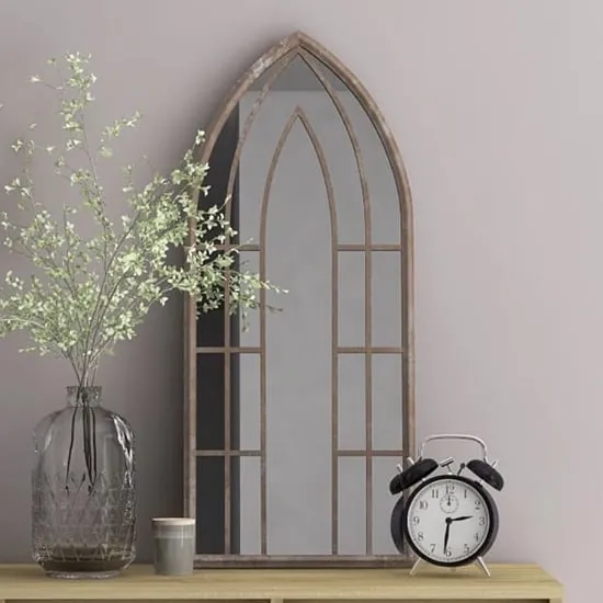 Murcia Small Cheval Mirror - Sand, Iron