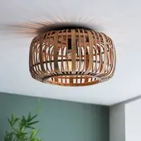 Murray Bamboo Flush Ceiling Light - Natural, Bamboo