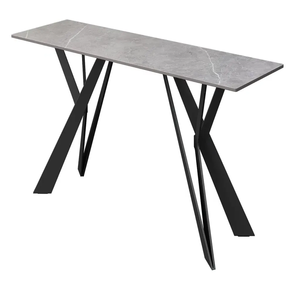 Murray Console Table - Mid Grey, Sintered Ceramic