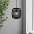 Murray Pendant Ceiling Light - Black, Dark Bamboo