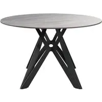 Murray Round Dining Table - Mid Grey, Sintered Ceramic