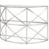 Muscida Console Table - Clear Glass, Silver Metal