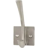 Myers Wall Hung Coat Rack 1 Hook - Silver, Stainless Steel alternate view