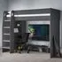 Naara Gaming Bunk Bed with Desk - Anthracite