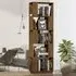 Nadav Bookcase and Room Divider - Brown, Pine Wood