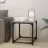Nadra Square Side Table - Grey, Sonoma Oak