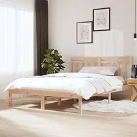 Naida Small Double Bed Frame - Natural, Pinewood