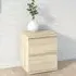 Naira 2 Drawer Bedside Cabinet - Oak