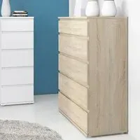 Naira Chest of 5 Drawers - Oak