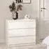 Nakou 3 Drawer Chest - White, Wood